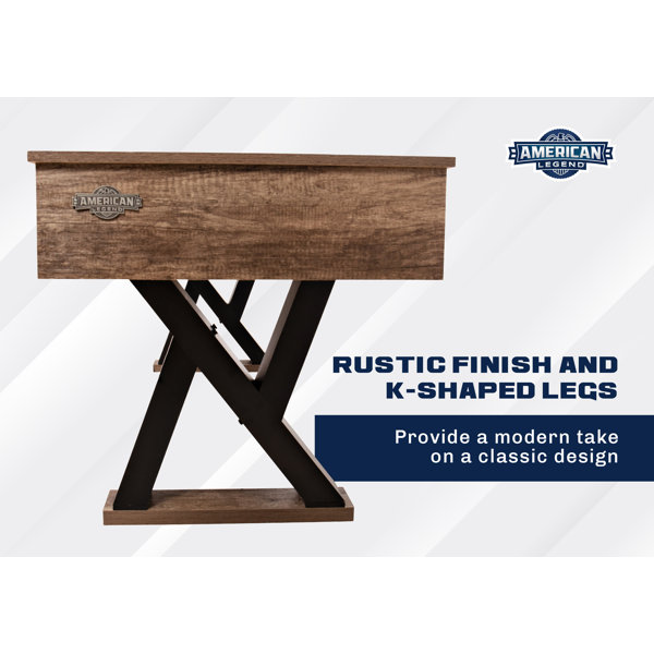 American Legend Kirkwood 9' LED Shuffleboard Table with Bowling